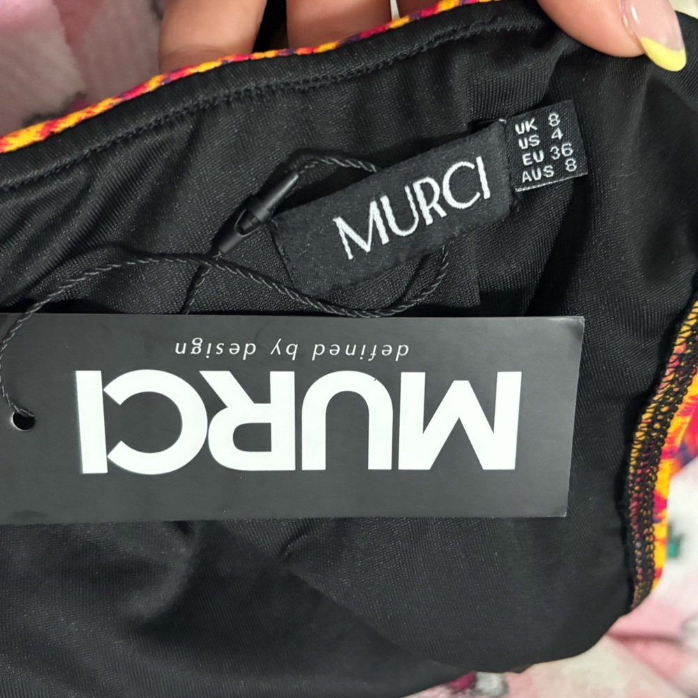 NWT MURCI Women’s Vibrant Multicolor One piece Swimsuit - Picture 8 of 9